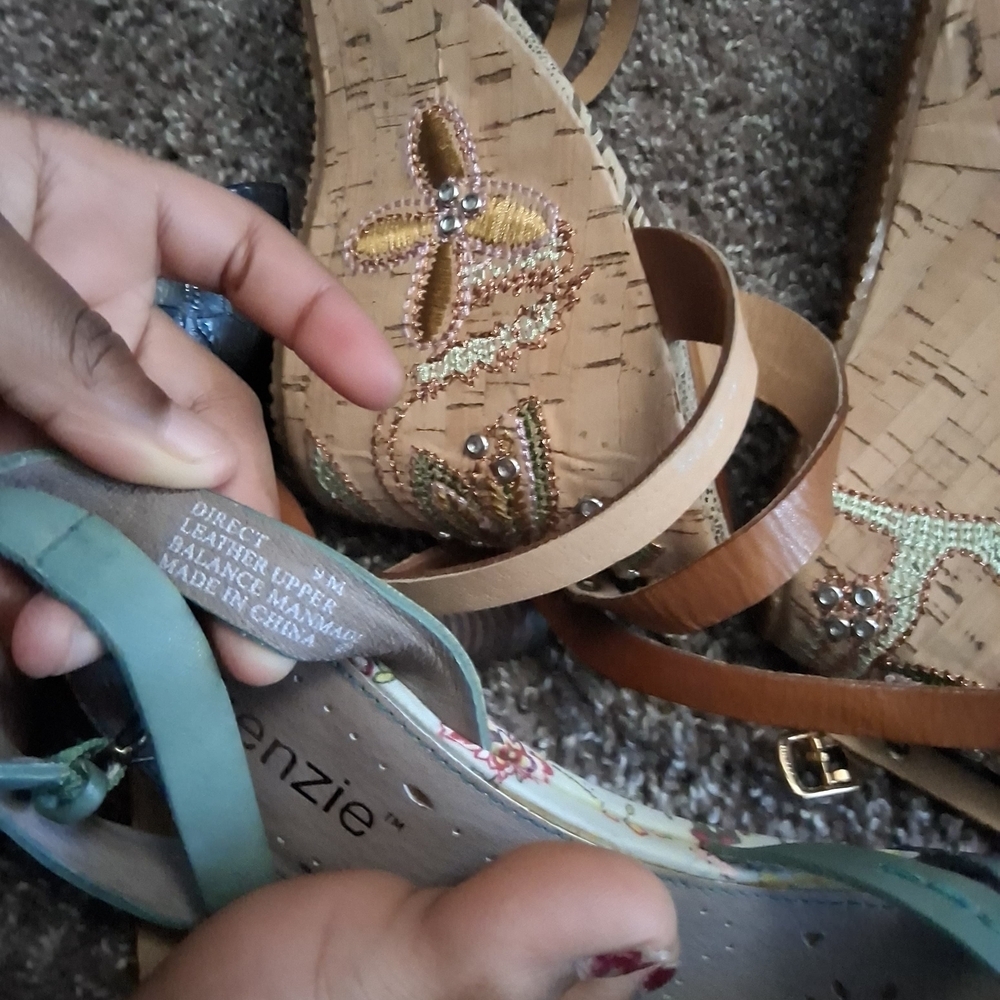 Kenzie Mint Green Strappy Sandals - Picture 9 of 16